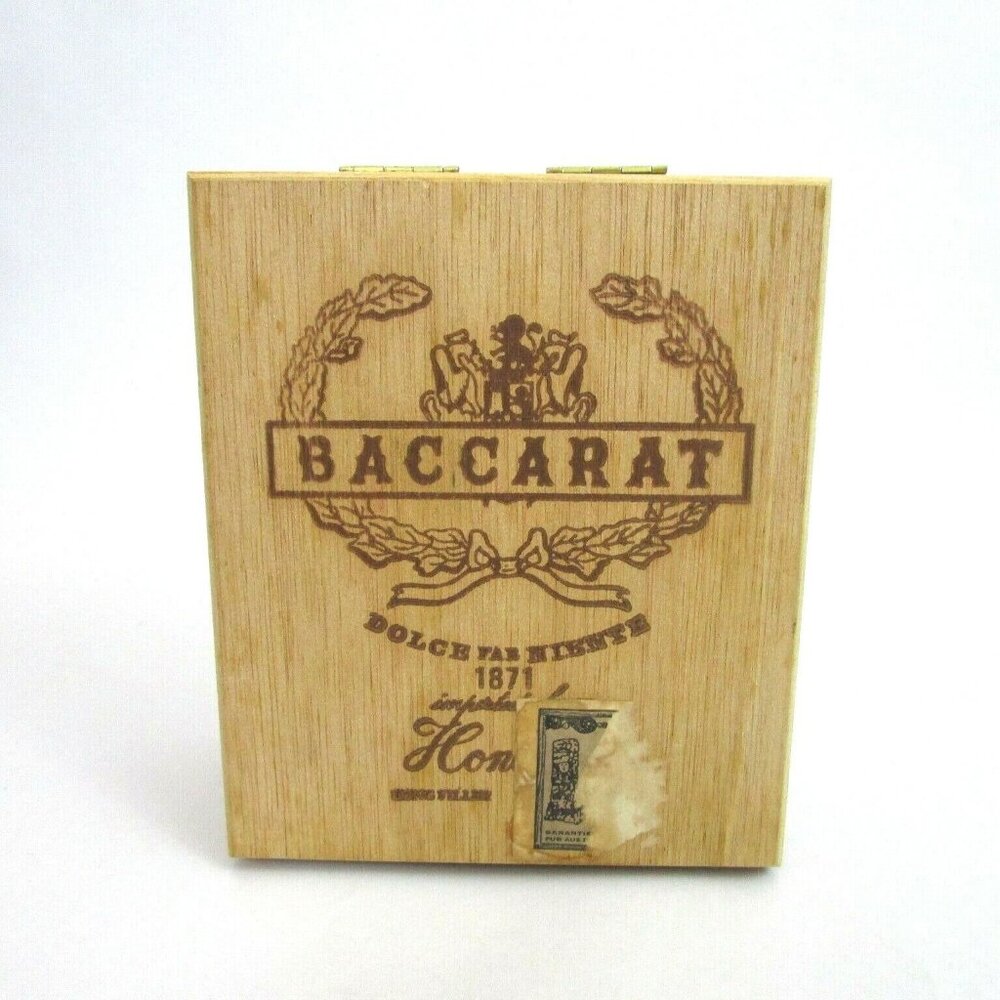 Vintage Wood Baccarat Dolce Far Niente 1871 Cigar Box Imported Honduras - Empty